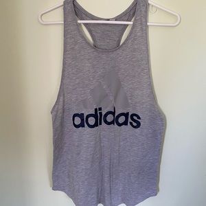Gray Adidas Athletic Tank Top